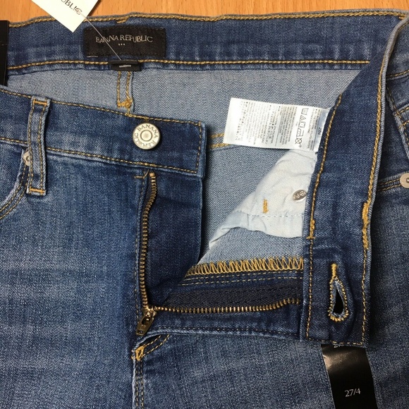 Banana Republic Denim Bermuda Shorts 10" Med Wash - Picture 3 of 5